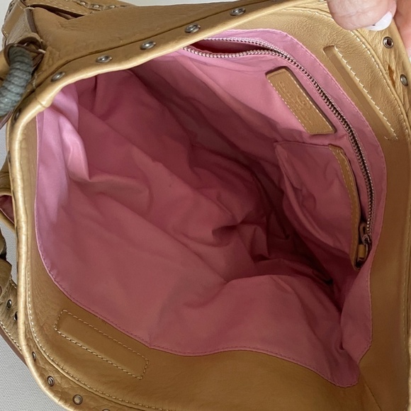 Cole Haan Tan Leather Shoulder Bag - Picture 7 of 8